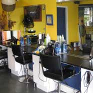 Inside the salon