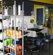 Inside the salon